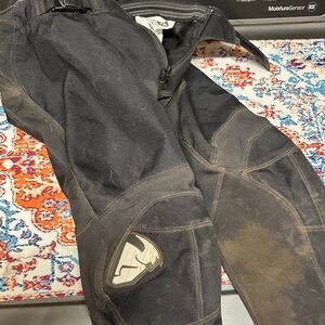 Youth Black Motorcycle Pants